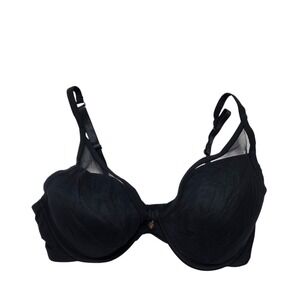 Third Love Black Mesh Full Coverage Balconette Bra 38D‎